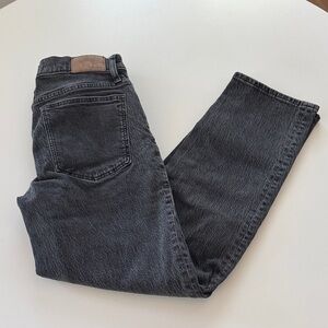 Madewell Dark Gray Straight Leg Jeans